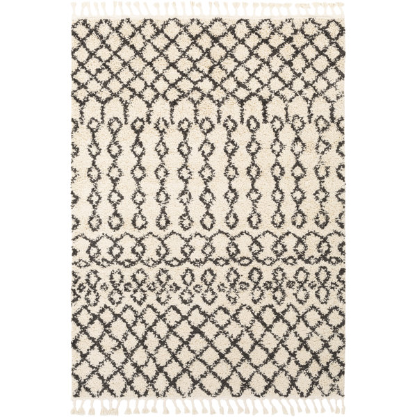Union Rustic Hilson Power Loom Performance Ivory/Gray Rug Wayfair